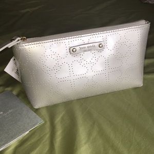 ♠️ NWT Kate Spade Metallic Cosmetic Bag